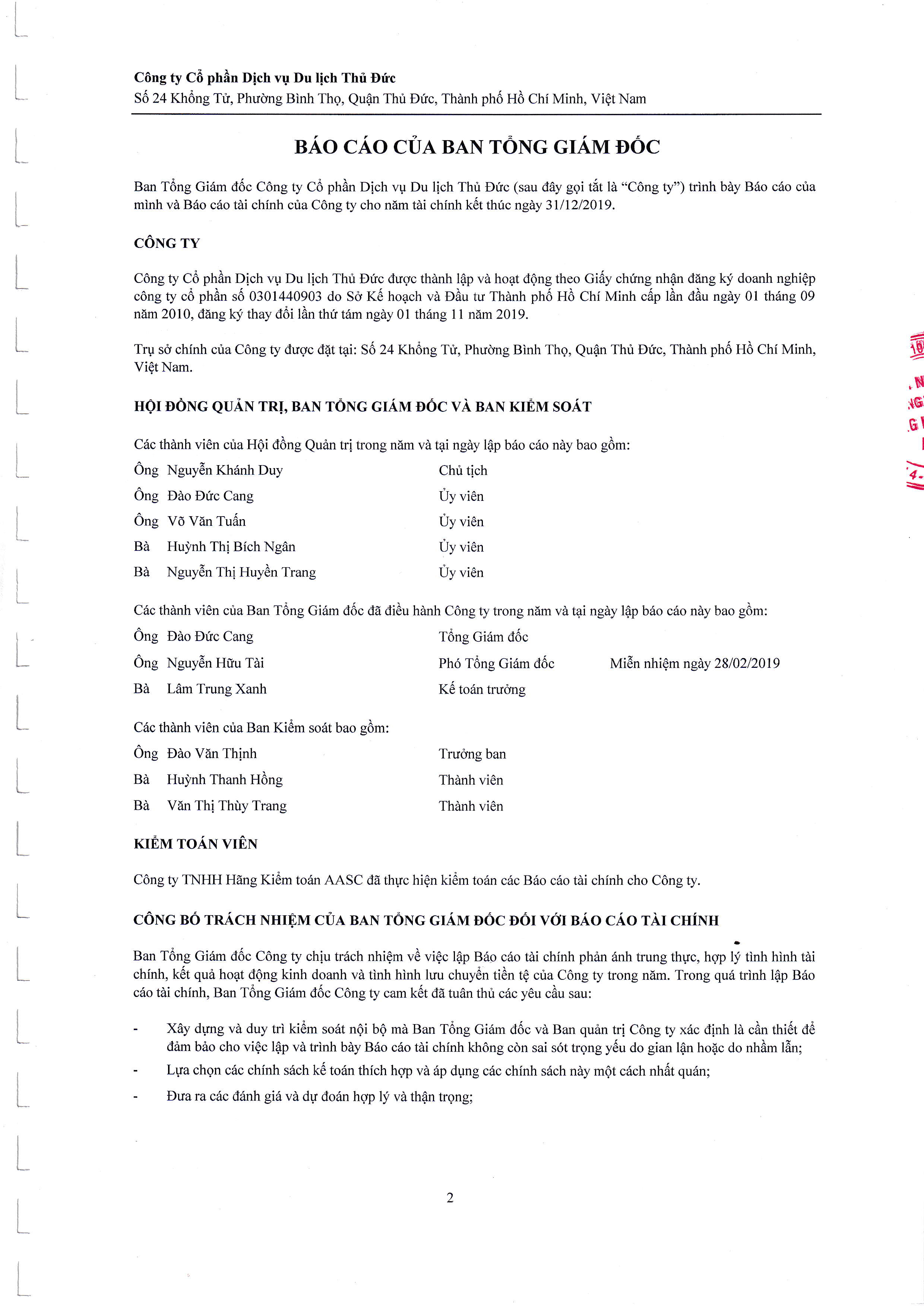 Báo cáo tài chính